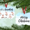 Life is Better with Grandkids (Reindeer) Benelux Ornament with five reindeer