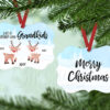 Life is Better with Grandkids (Reindeer) Benelux Ornament with two reindeer